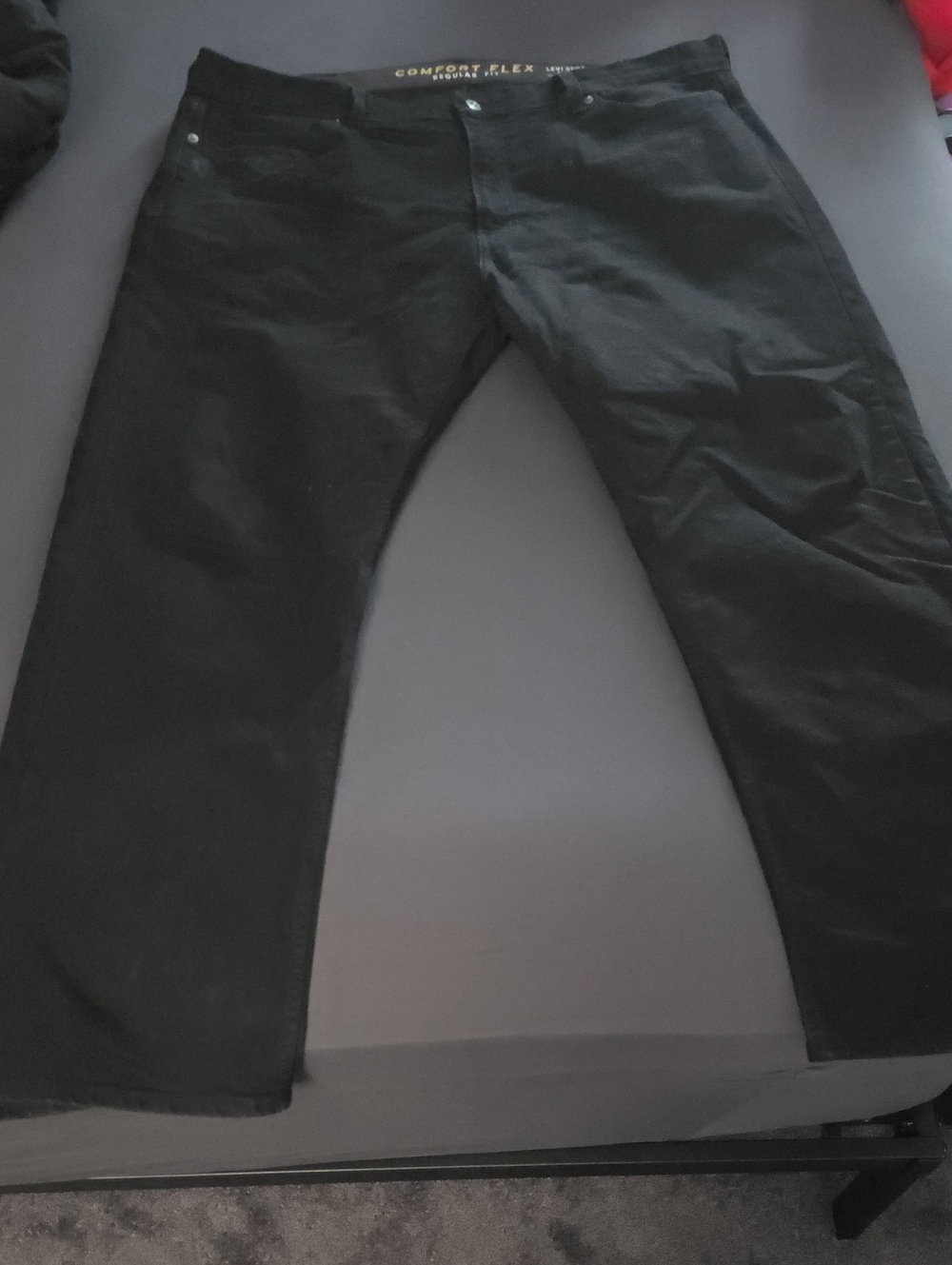 Comfort-Flex Black Men's Chinos